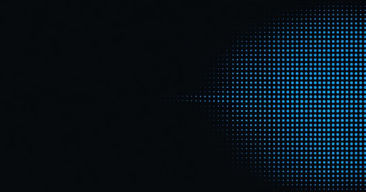 Abstract dot-pattern illustration representing rhythm and consistency in monthly content